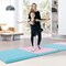Costway 10' x 4' x 2" 4-Panel Folding Exercise Mat with Carrying Handles for Gym Yoga Black/Blue/Navy/Colorful/Pink&Blue/Pink/Light Pink/Navy